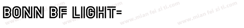 Bonn BF Light字体转换